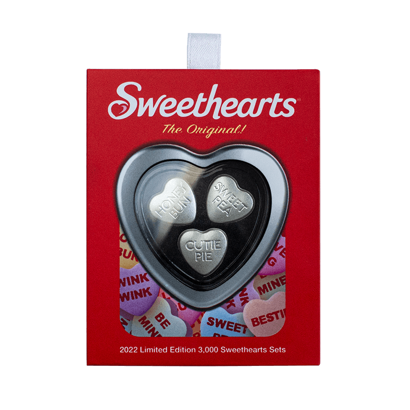 Image for Sweethearts® Pure Silver Hearts Set (2022) from TD Precious Metals